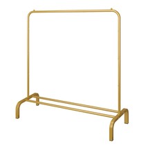 Metal 43.3 Inches Garment Rack With Bottom Shelf Clothing Rack For Hangi... - $42.99