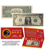 2025 Lunar Chinese New YEAR of the SNAKE Lucky US $1 Bill w/ Red Folder ... - $10.95