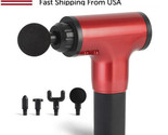 Professional Muscle Massage Gun 6 Speed Body Handheld Percussion With 4 ... - $31.99