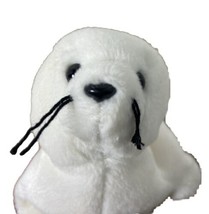 Ty Beanie Babies Seamore White Seal Beanbag Plush Stuffed Animal 1993 - £6.13 GBP