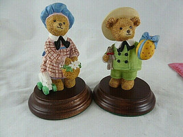 Upstairs Downstairs Bears Dept 56 Betsy Sweetcroft &amp; Teddy Marchbanks Set 4&quot; - £19.54 GBP