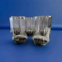 Libbey Smoke Grey Juice Glasses 5” Tall Set Of 5 Vintage - $19.99
