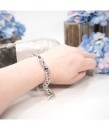Michael Kors Astor Pave CZ Crystal Silver Plated Chain Bracelet NWT - $3,046.28 MXN