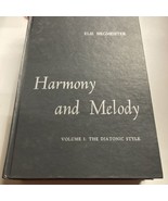 Harmony and Melody Elie Siegmeister Volumes 1 &amp; 2 1965 &amp; 1966 - $1,301.90 MXN
