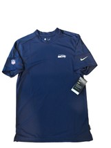 New NWT Seattle Seahawks Nike Dri-Fit UPF 40+ OnField Sideline Medium Shirt - £29.54 GBP