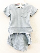 NWT Infant Toddler Girl Boy Pants Set Short Sleeve Solid T-Shirt Pullover, 0-6M - £5.73 GBP