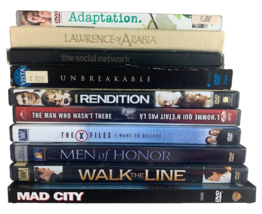 DVD Movie 10 Piece Lot: Drama, X-Files, Classics, DeNiro, Coen Brothers - $14.84