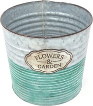 Galvanized Planter Pot For Indoor And Outdoor Use By Allgala, 8&quot;-Hd60072. - $35.95