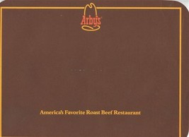 Arby&#39;s Placemat America&#39;s Favorite Roast Beef Restaurant - £10.91 GBP