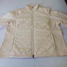 L.L.Bean Women’s Size 2X Reg Light Peach Full Zip Quilted Jacket Pockets 295900 image 10