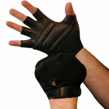 Weight Lifting Gloves Leather Padded with Lycra Back (Wholesale Lot of 1... - $44.50