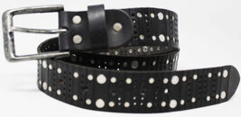 Mens Women Hide Leather Belt Work Casual Jean Holster Belt Buckle 26AA19 - $495.10 MXN