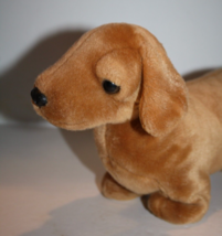 Ty Beanie Buddies Weenie the Dachshund Dog 13&quot; Soft Toy Brown Plush Stuffed 1999 - £10.80 GBP