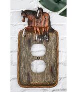 Set Of 2 Novelty Western Country Equine Horses Double Receptacle Outlet ... - €23,19 EUR