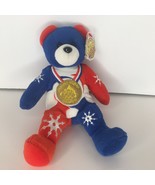 Olympic Winter USA Games 2002 Team Ring Beans Bean Bag Gold Medal Bear U... - £7.98 GBP