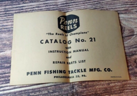 1957 Penn Reels Catalog No 21 VG+ - $34.60