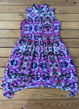 L’amour Nanette Lepore Women’s Sleeveless button front dress Size S Purple D5 - £13.93 GBP