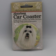 Super Absorbent Car Coaster - Dog - Maltese - £4.31 GBP