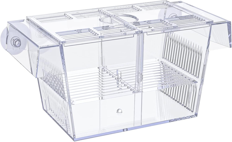 Pawfly Aquarium Fish Breeding Box Acrylic Hatchery Incubator Tank with Suction C Item image 10