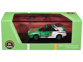 1985 Toyota MR2 MK1 AW11 #09 &quot;Fujifilm&quot; Green and White 1/64 Diecast Model Car b - £26.77 GBP