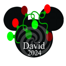 David 2024 Font 1smp-Digital ClipArt-Mouse-Gift Tag-T shirt-Holiday-Chri... - £0.98 GBP