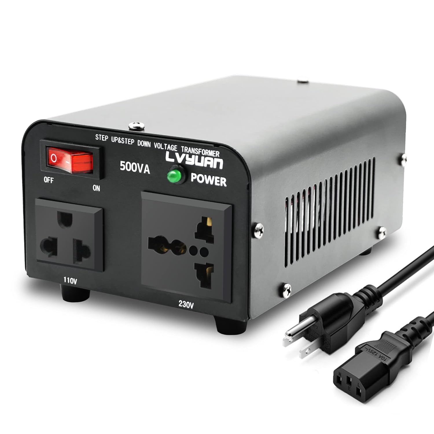 Voltage Transformer Converter 500 Watt Step Up/Down Convert From 110-120 Volt To