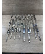 Vintage Community Plate Silver Pattern Silverware Set 28 Pieces - £37.17 GBP