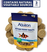 Aqueon Bottom Feeder Tablets for Cory Catfish Natural 3.0 oz Fish Food - £11.60 GBP