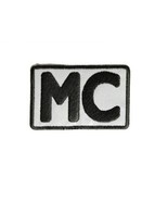 REFLECTIVE MC 3&quot; x 2&quot; iron on patch (3817) Motorcycle Club (J6) - £4.87 GBP