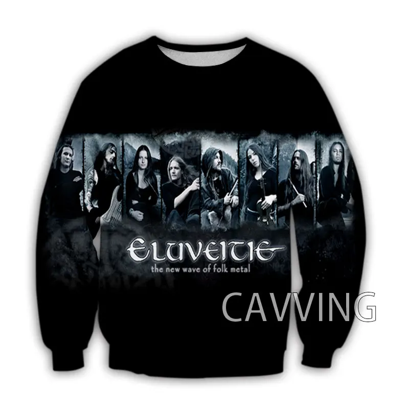 CAVVING 3D Printed  ELUVEITIE   Crewneck s Harajuku Styles Tops Long Sleeve s fo - £104.16 GBP