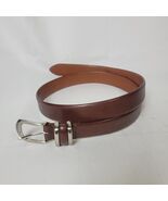 Roundtree &amp; Yorke Men&#39;s Dress Belt Brown Italian Full Grain Cowhide size... - $341.73 MXN