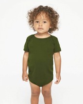 4-PACK American Apparel Infant Baby Rib Short Sleeve One-Piece Unisex 3-... - £7.54 GBP