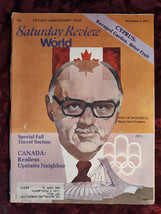 Saturday Review November 2 1974 Montreal Canada J EAN Drapeau Cyprus - £8.53 GBP