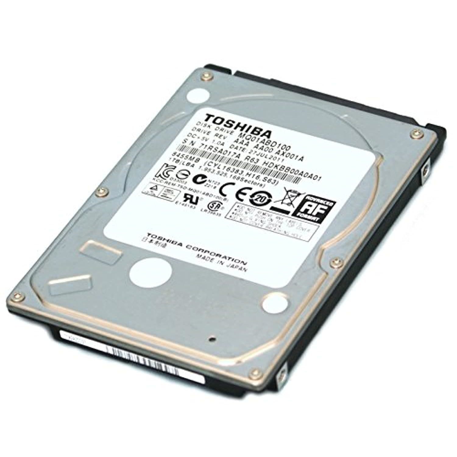 Toshiba MQ01ABD 1 TB 2.5" Internal Hard Drive MQ01ABD100 - $71.99