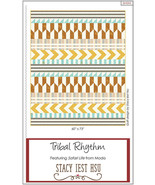 TRIBAL RHYTHM 60&quot; x 73&quot; Quilt Pattern By Stacy Iest Hsu - SIH 031 - $13.69 CAD