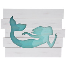 Mermaid Cut-Out Wood Wall Decoration Girls Room Decor - £27.96 GBP