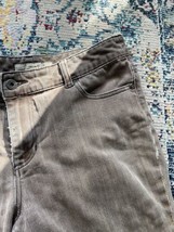 Chicos Platinum Denim Jeans Brown Size 1.5 (10) Women’s Slight Distressed - £13.23 GBP