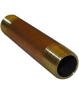 LASCO 17-9461 1/2-Inch by 6-Inch Red Brass Pipe Nipple - $35.98 CAD