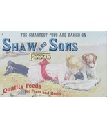 Shaw &amp; Sons Puppy Feed 10 x 16in Metal Sign - #140108 - Free Shipping - $16.97