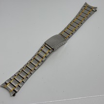 Seiko Watch Band Strap ~ Dual Tone Steel ~ 20mm Curved End ~ From 7N43-9A00 - $32.29