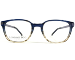 London Fog Small Eyeglasses Frames Liam Blue Fade Brown Horn Square 49-1... - $46.59