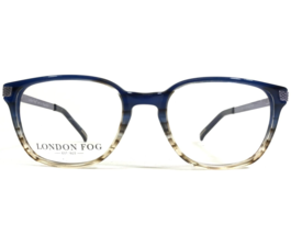 London Fog Small Eyeglasses Frames Liam Blue Fade Brown Horn Square 49-18-135 - £36.66 GBP