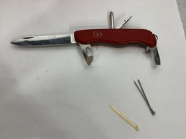 Rare Swiss Army Victorinox Adventurer Knife Slide Lock Red Retired - £73.17 GBP