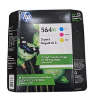 Hp 564XL Ink Cartridge Color Ink Jet Color Combo 3 Pack New In Package - £15.18 GBP