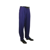 Mens Apollo King Banded Collarless suit Chinese Mandarin Wide leg AG95 Purple image 11