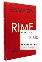 Karl Shapiro ESSAY ON RIME Signed 1st 1st Edition 1st Printing - £112.74 GBP