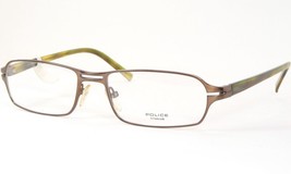 Police V8272 0SD3 Brown /Olive Unique Eyeglasses Glasses Titanium 55-17-135mm - £94.08 GBP