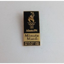 Vintage 1996 Atlanta Minute Maid Offical Fruit Juice Olympic Games Lapel Hat Pin - £9.69 GBP