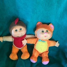 Gently Used Lot of 2 Small Cabbage Patch Kids CPK Thanksgiving Turkey Orange Tab - £9.02 GBP