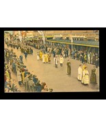Vintage Linen Postcard Epiphany Day Parade Tarpon Springs Florida Downtown - £11.67 GBP